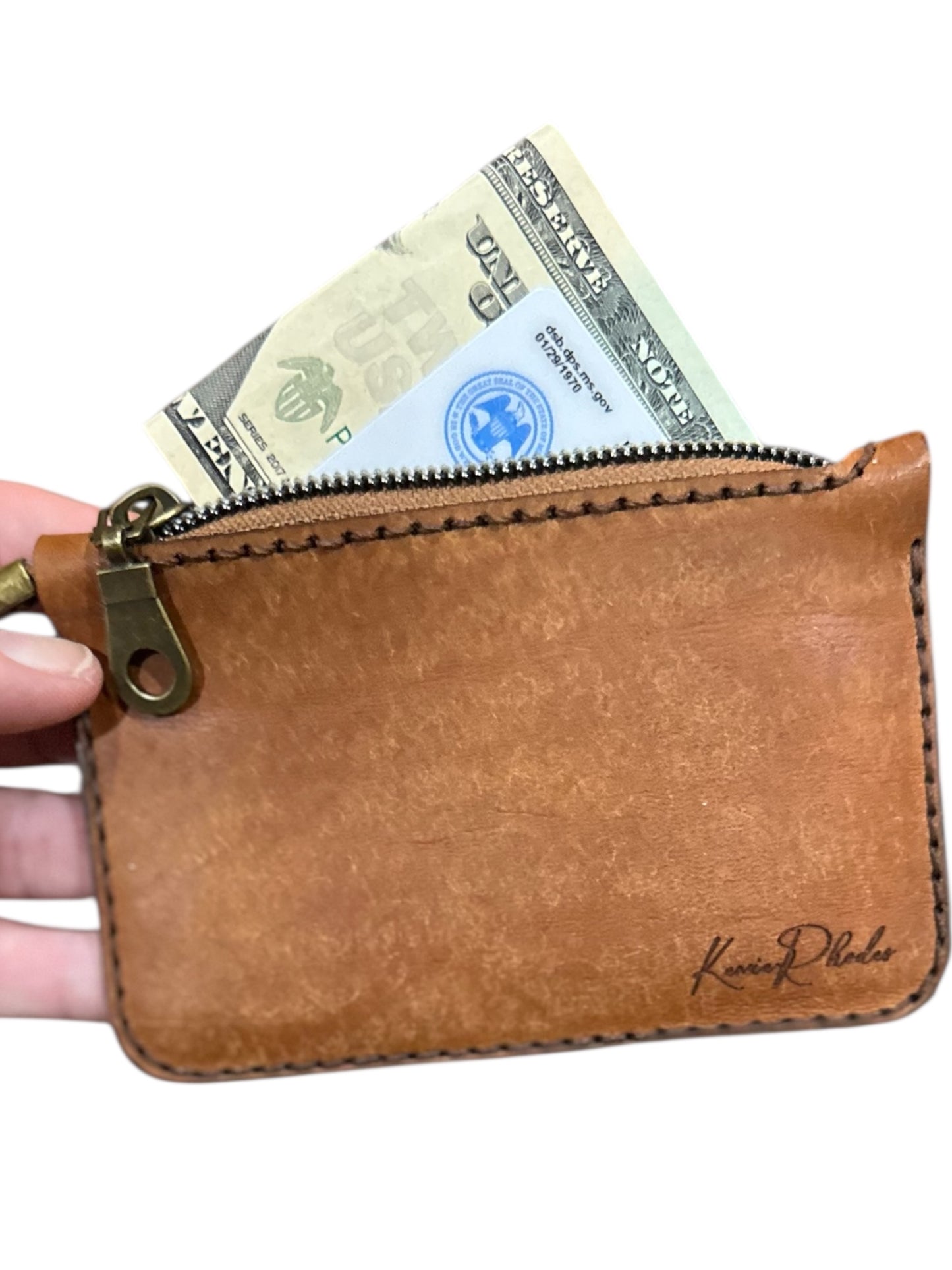Handmade Zip Wallet – Pablo Italian Veg-Tanned Leather