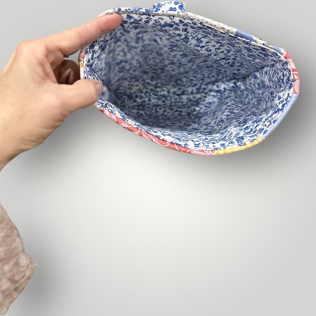 Heirloom Patchwork Bible Tote Sleeve – Double Gusset Design