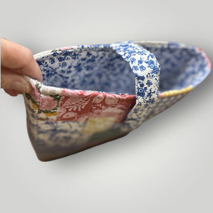 Heirloom Patchwork Bible Tote Sleeve – Double Gusset Design